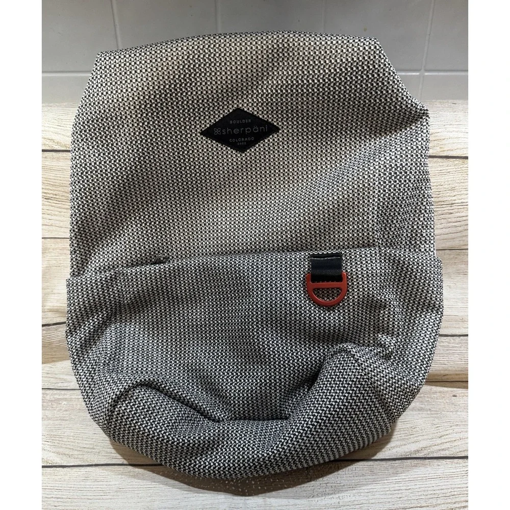 Sherpani Adaline Backpack Bag Graphite Gray Black Mesh Medium Never Used GTb14